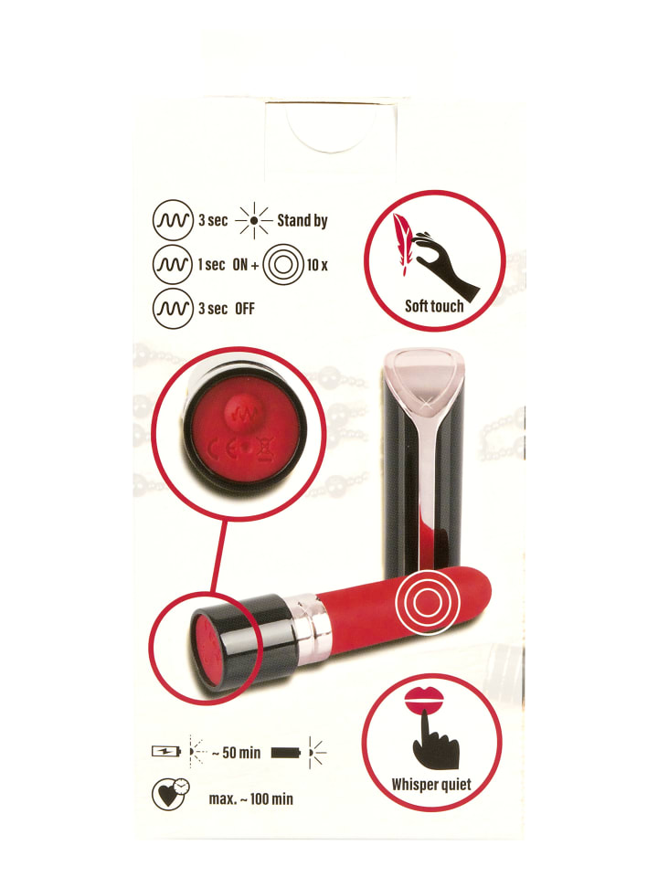 You2Toys Vibrator Lipstick Vibrator in schwarz günstig kaufen 10,2 cm