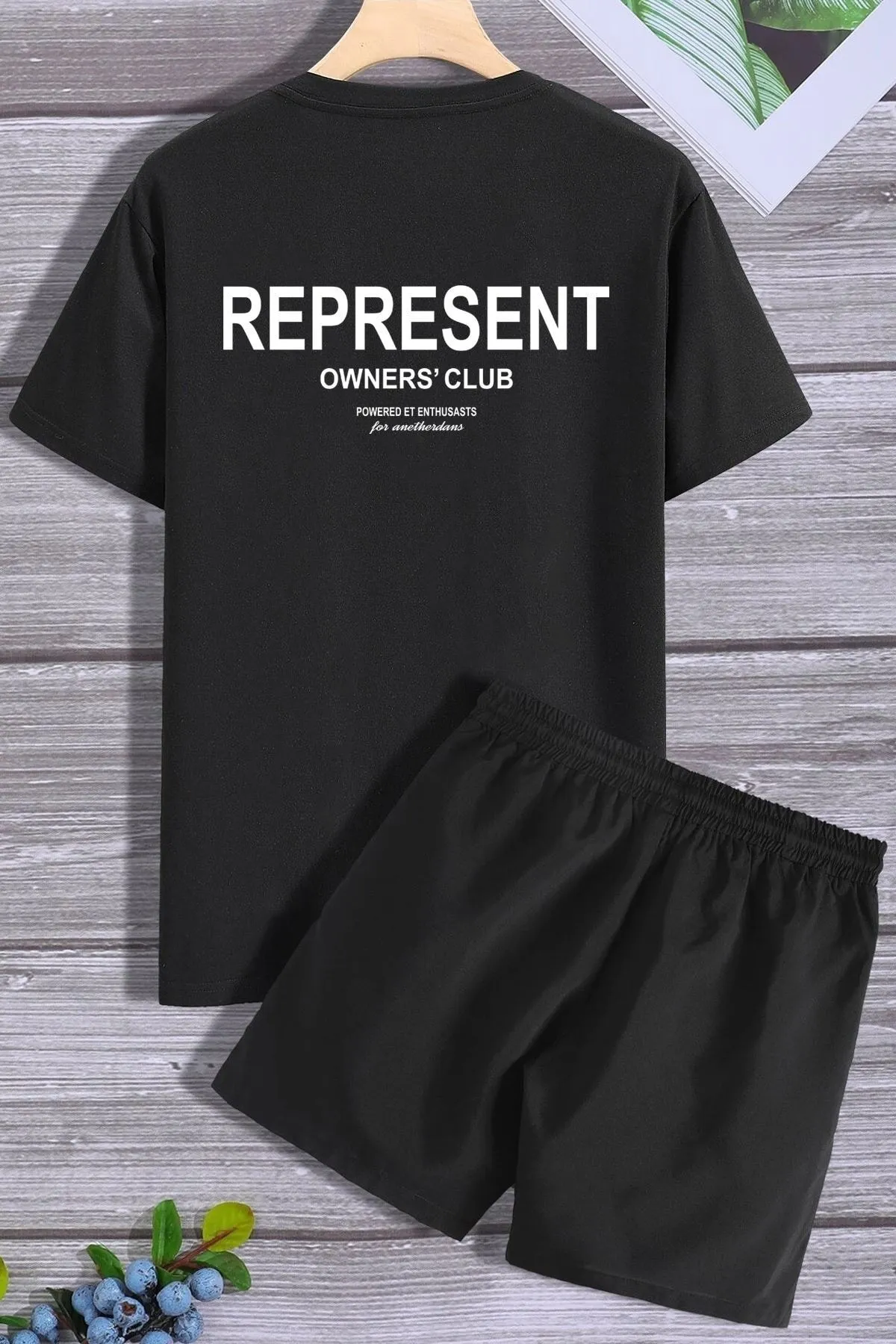 trendypassion  Represent Shorts-T-Shirt-Trainingsanzug-Set