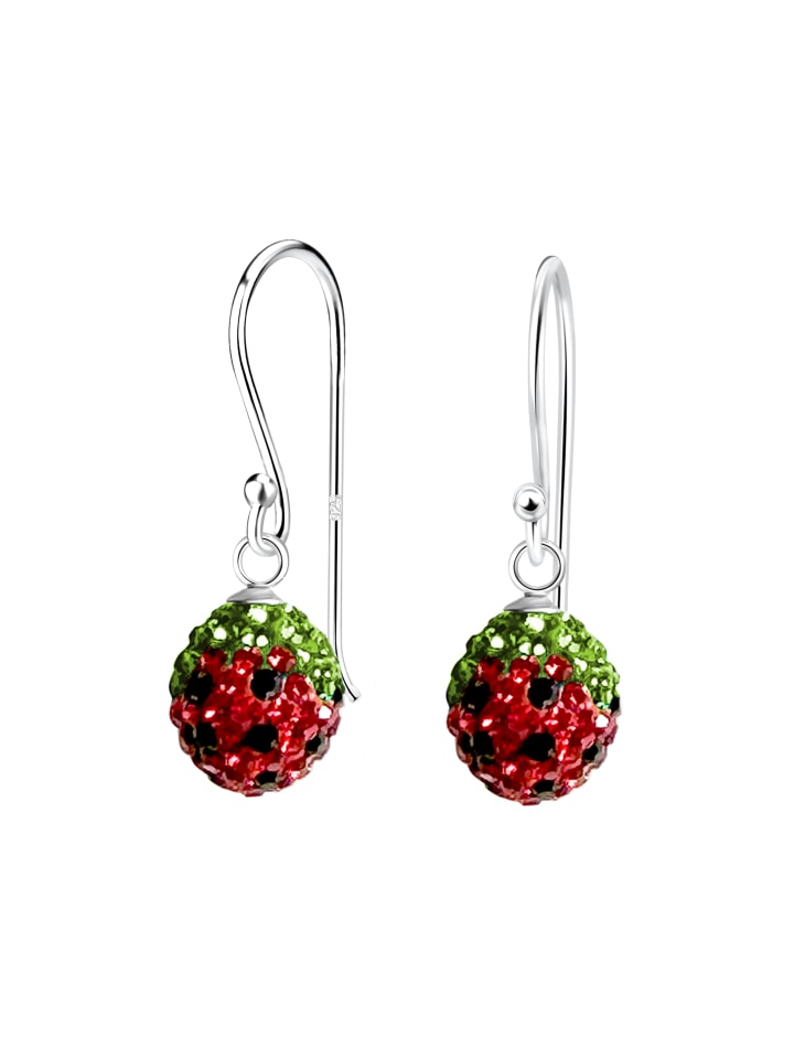Alexander York Ohrringe ERDBEERE mit Kristall hellgrün in 925 Sterling Silber, 2-tlg. günstig kaufen onesize