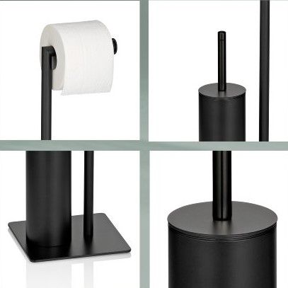 kela Toilettengarnitur Style Schwarz