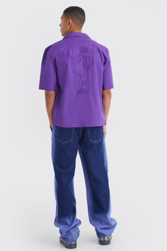 Dropped Revere Poplin Worldwide Club Shirt