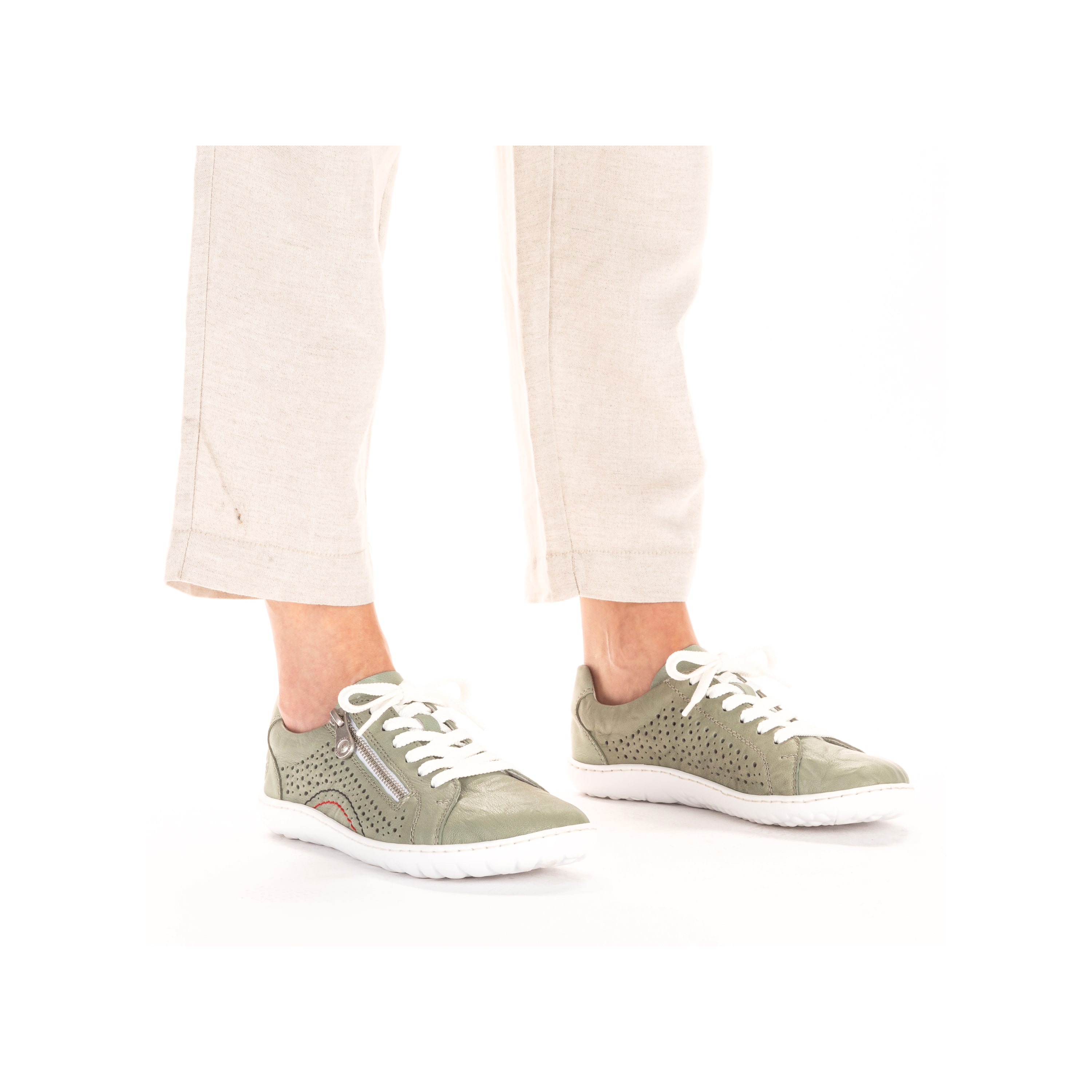 Rieker Damen Schnürschuhe mintgrün