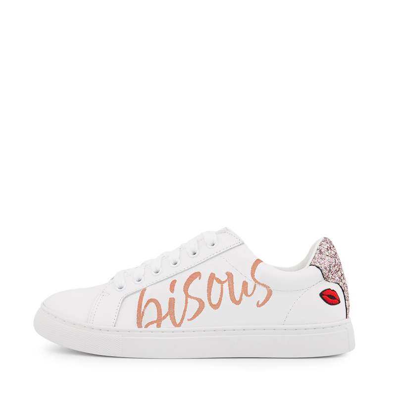 Baskets en cuir Simone bisous