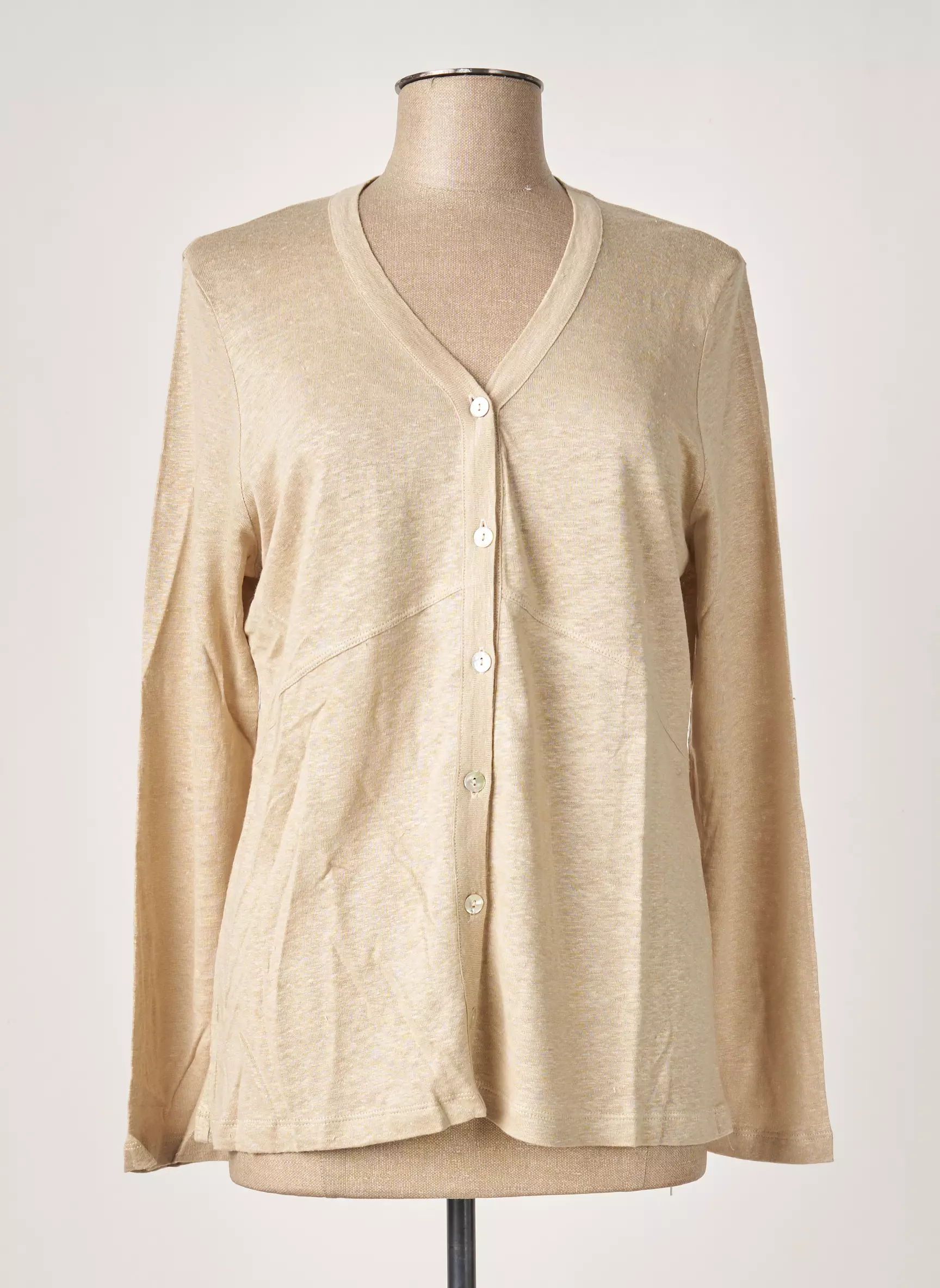 Maloka Cardigans Femme couleur beige