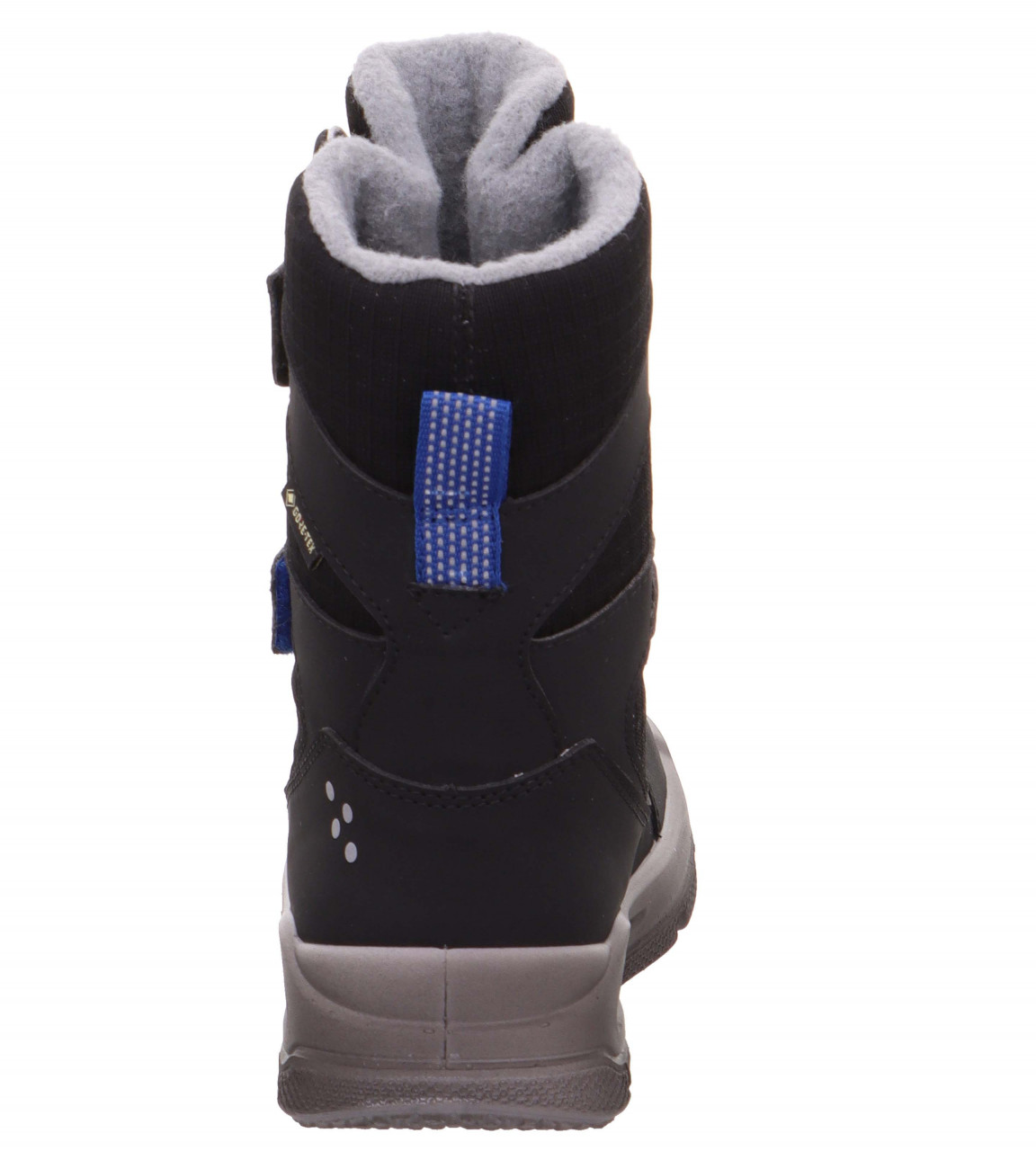 MARS - Schwarz/Blau Stiefel mit Klettverschluss