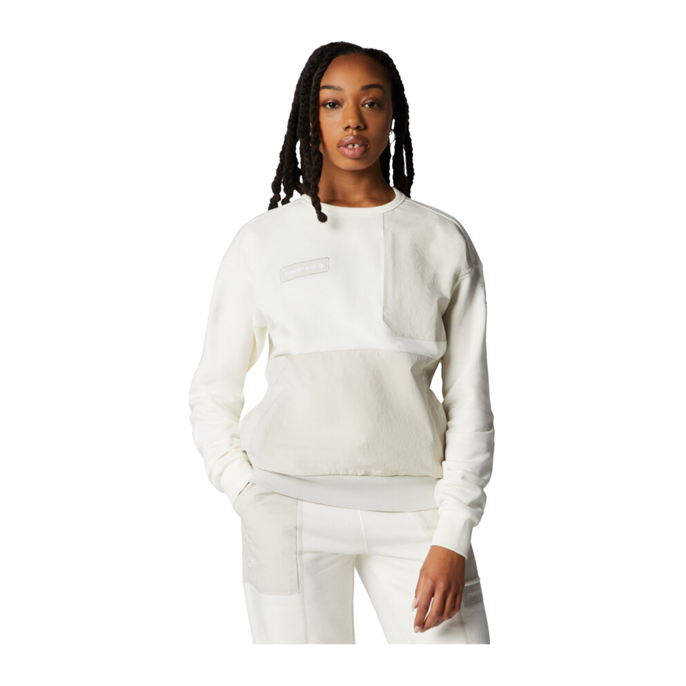 Converse Utility Crew Sweatshirt Damen Weiss F286