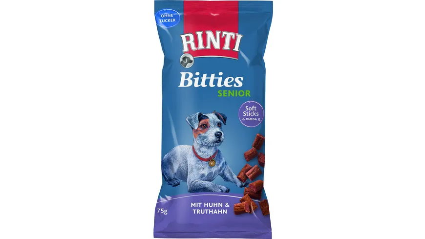 RINTI Hundesnack BITTIES Senior Huhn+Truthahn 75 g