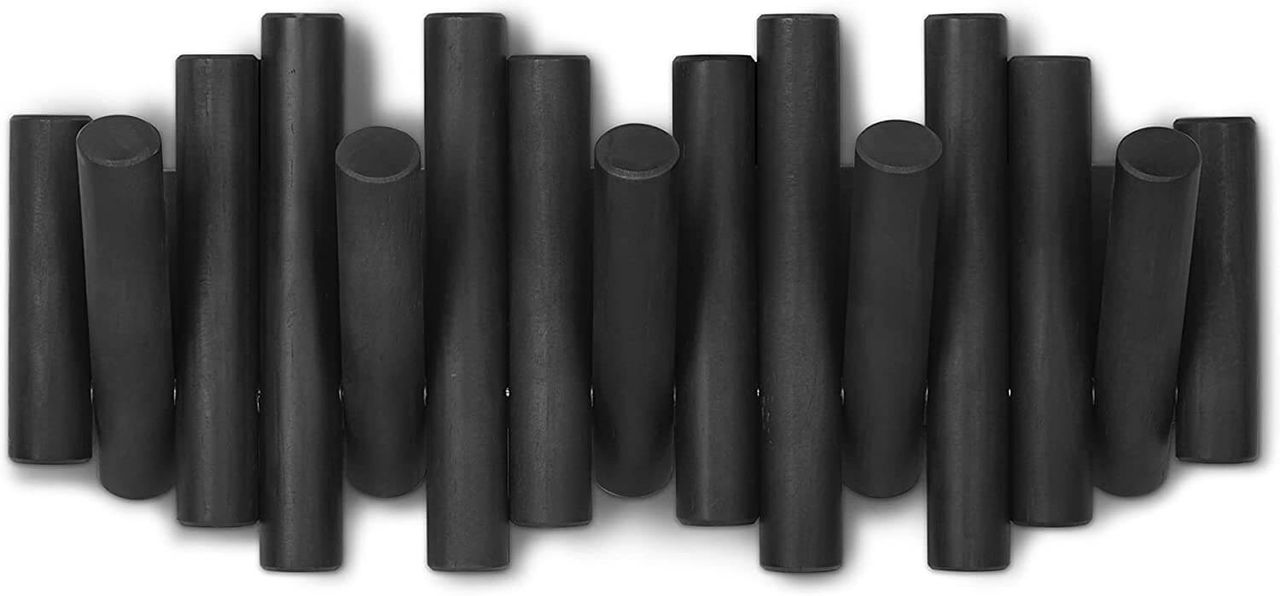 trends4cents Umbra Picket mit 5 Garderobenhaken schwarz 1011471-040 Garderobenleiste Wandhaken Kleiderhaken
