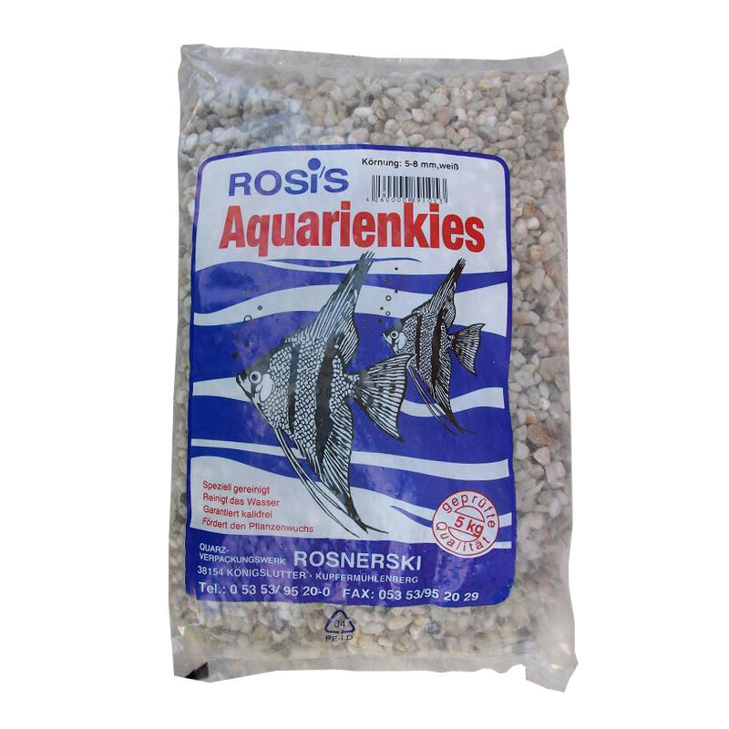 Rosi's Bodengrund Rosi's Rosnerski Aquarienkies 5-8mm 5kg weiß