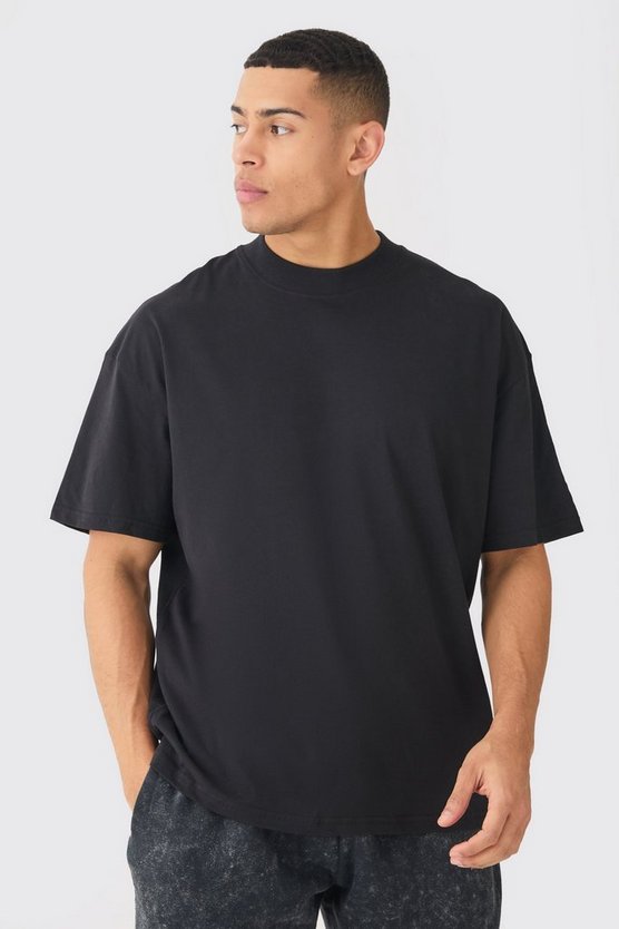 Oversize T-Shirt mit Rosen-Print