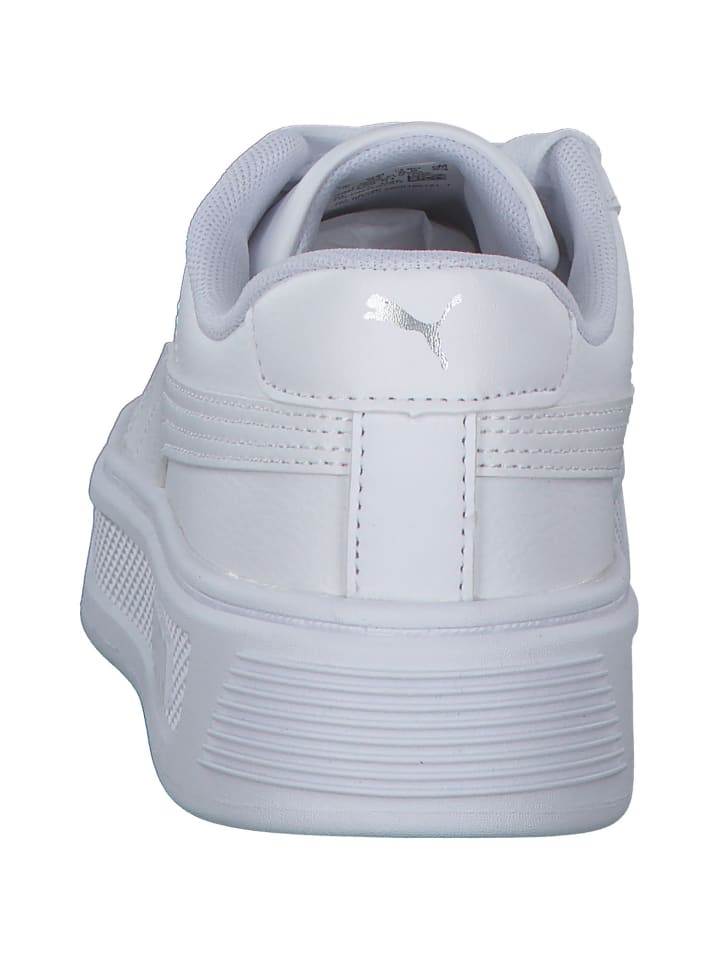 Puma Schnürschuhe in white/silver günstig kaufen