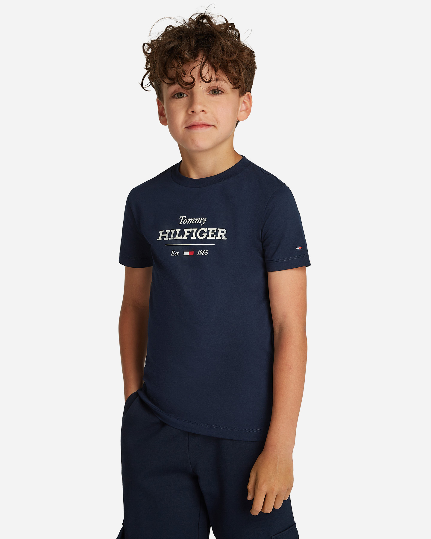 Koszulka Tommy Hilfiger 1985 Jr KB0KB09356-C1G