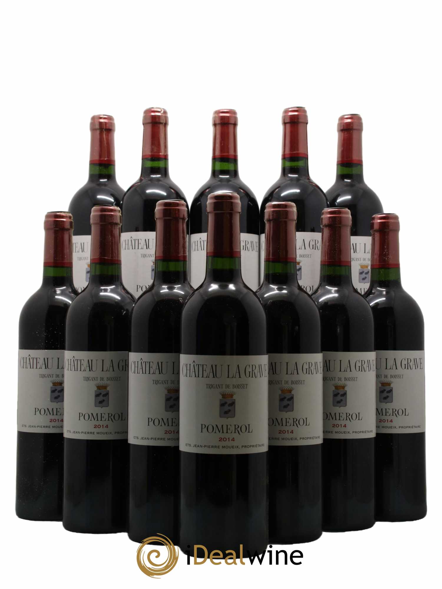 Château La Grave à Pomerol (Trigant de Boisset)  2014 - Lot de 12 Bouteilles