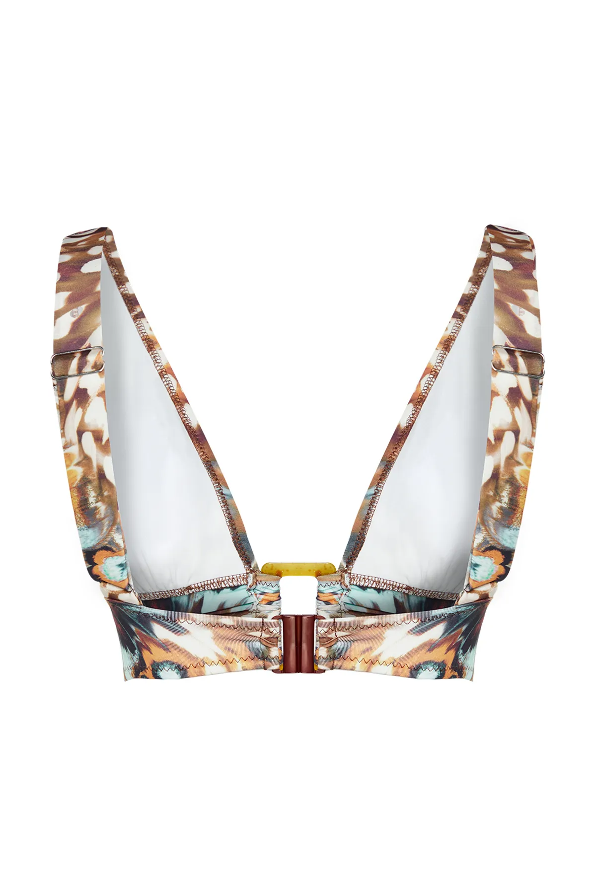 Trendyol Collection  Triangel-Bikinioberteil mit Tiermuster und Accessoires TBESS24BU00002