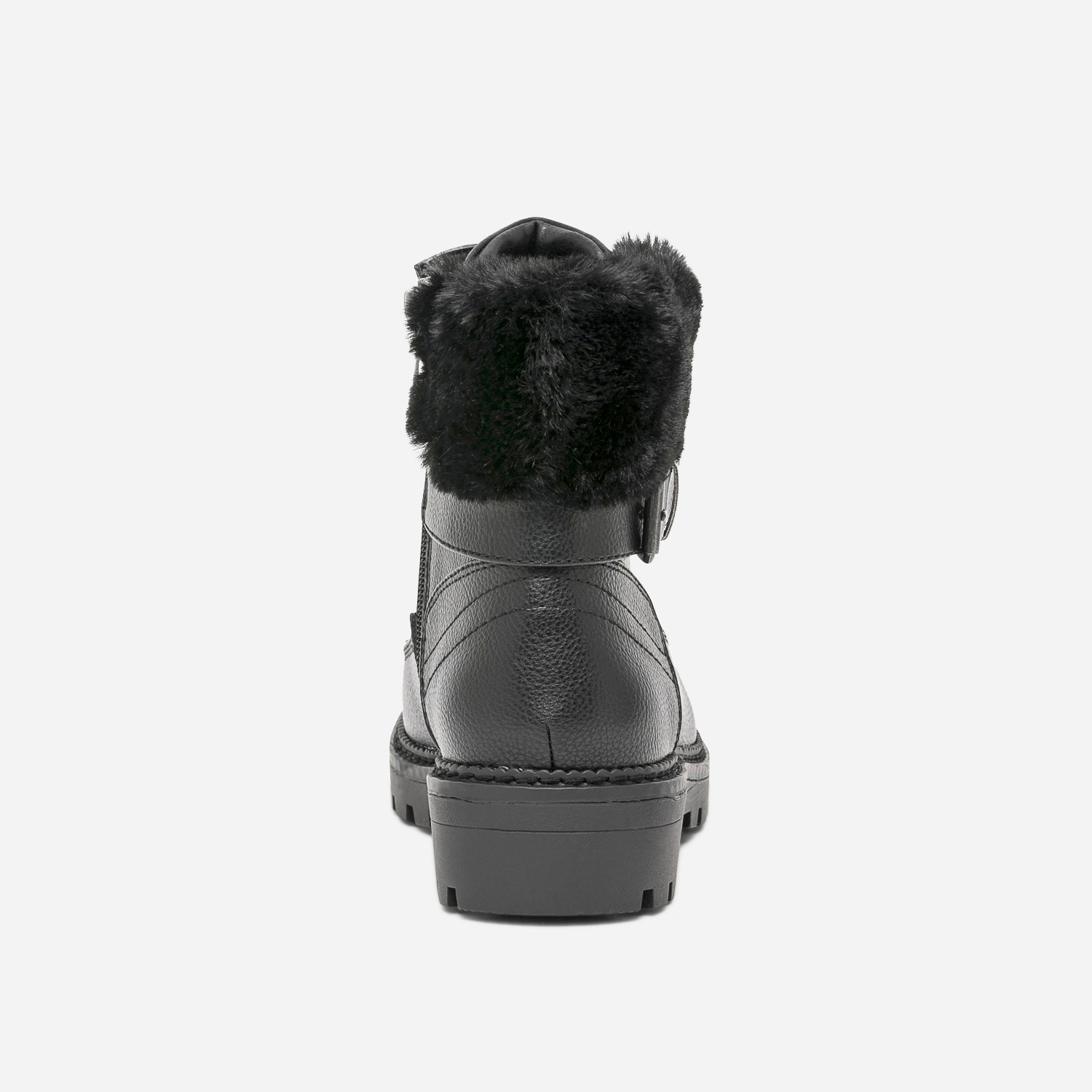 Bottine noire fourrée
