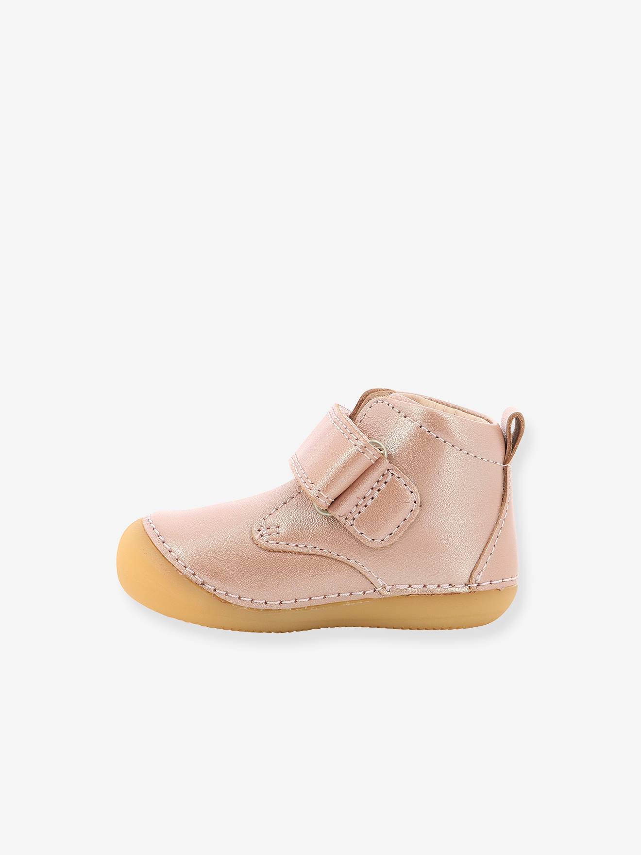 Kickers Mädchen Baby Lauflern-Boots SABIO KICKERS - rosa metallic