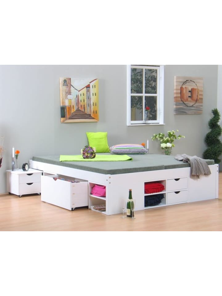 ebuy24 Doppelbett Till Weiß 146 x 209 cm günstig kaufen onesize