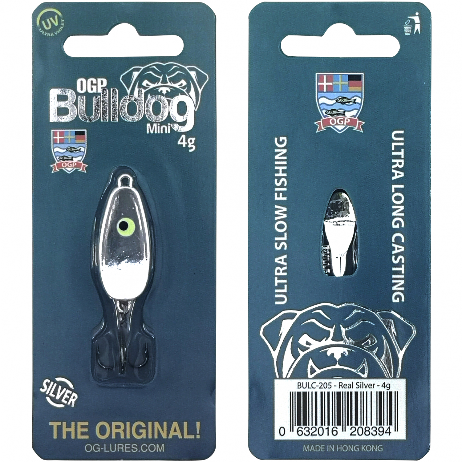 OGP Forellenköder Bulldog Mini (Real Silver)