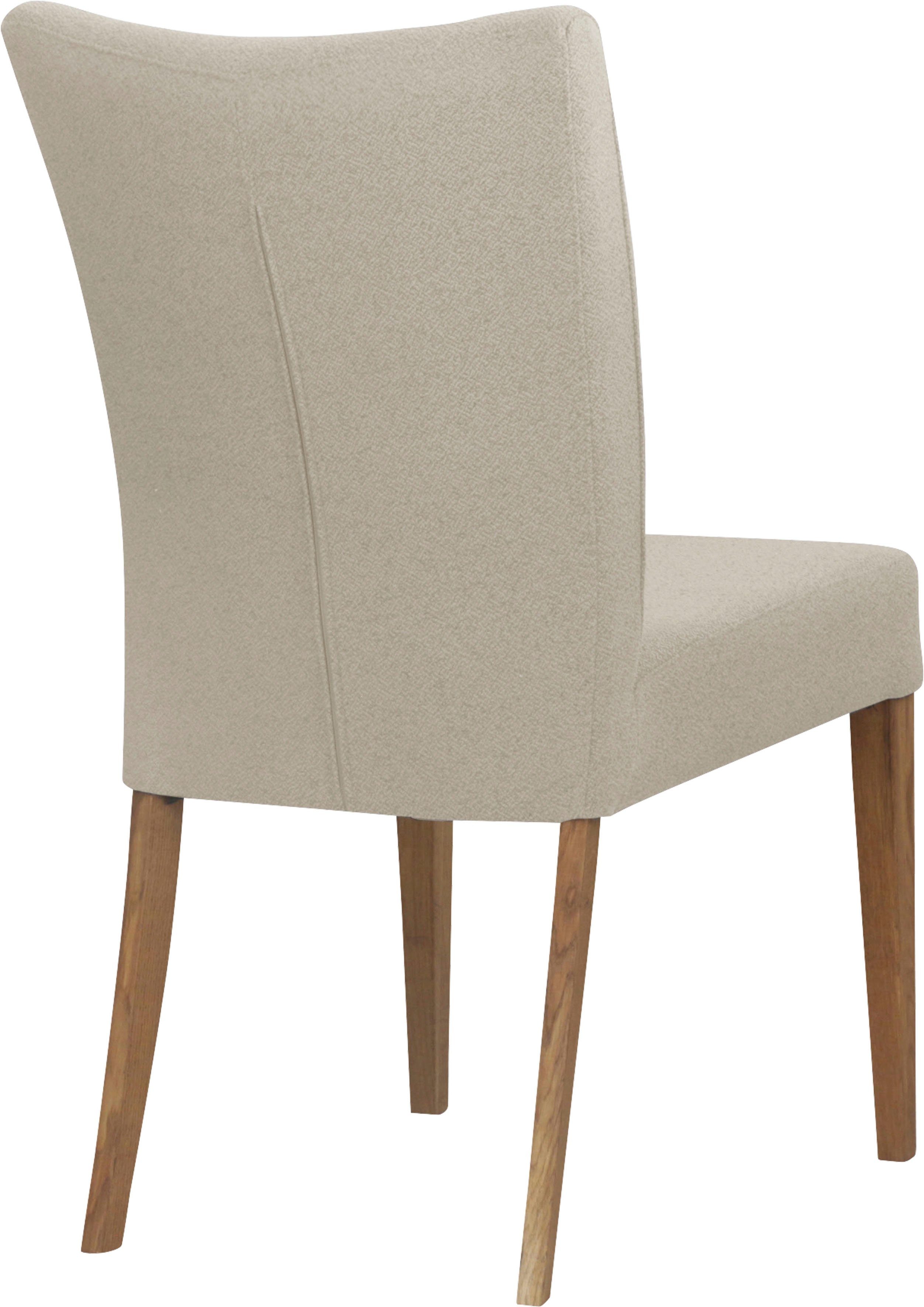 Home affaire 4-Fußstuhl Dia (Set, 2 St), Gestell Eiche massiv geölt