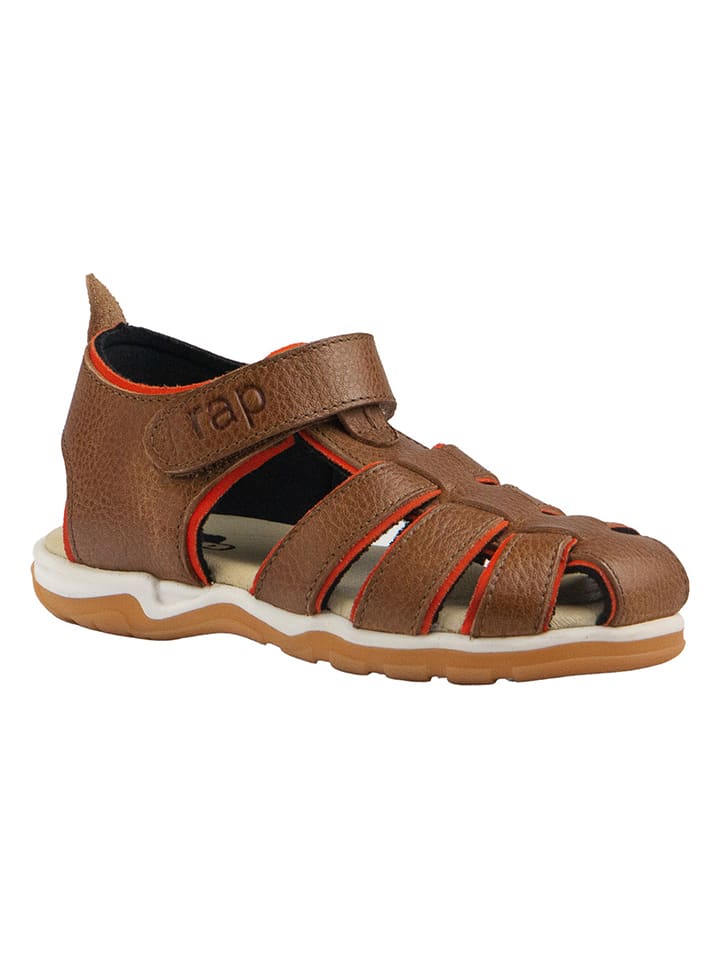 Rap Leder-Halbsandalen in Braun günstig kaufen