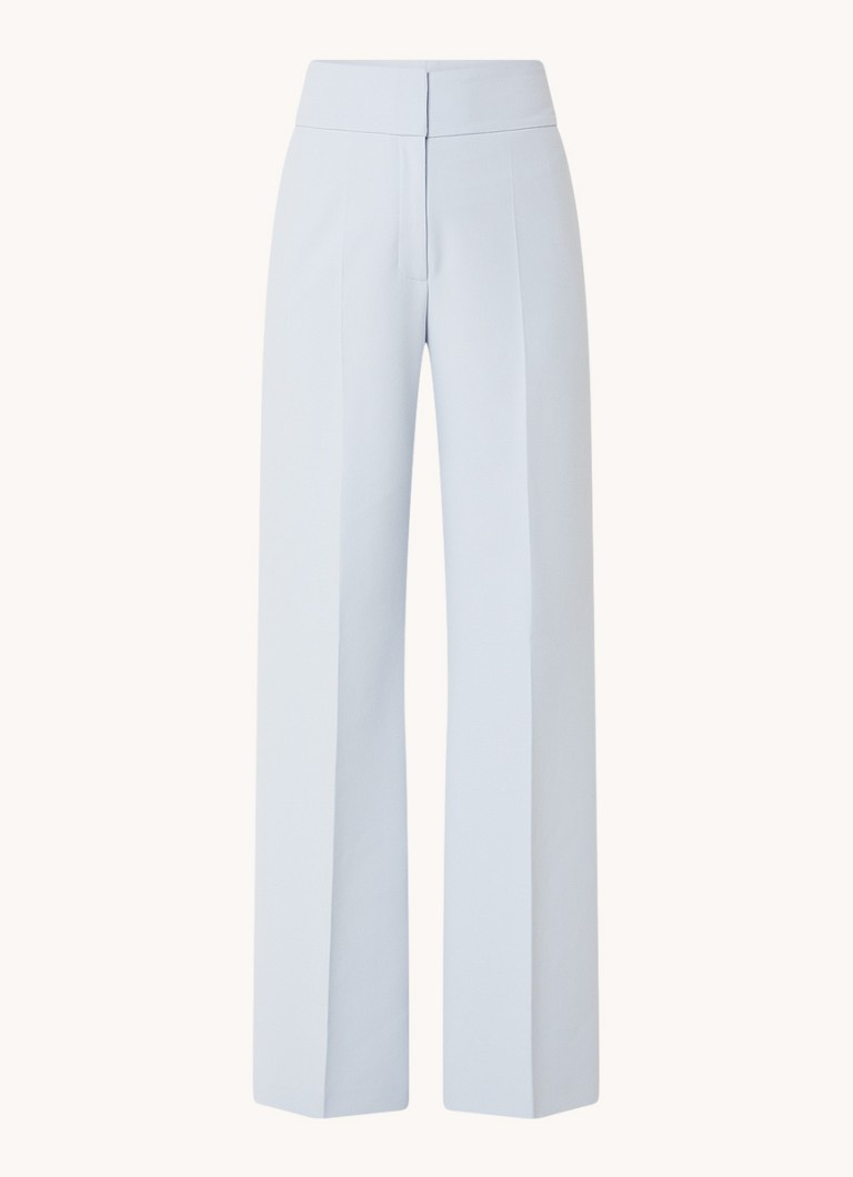 Pantaloni Himia cu talie înaltă, cu croi larg și buzunare laterale de la HUGO BOSS