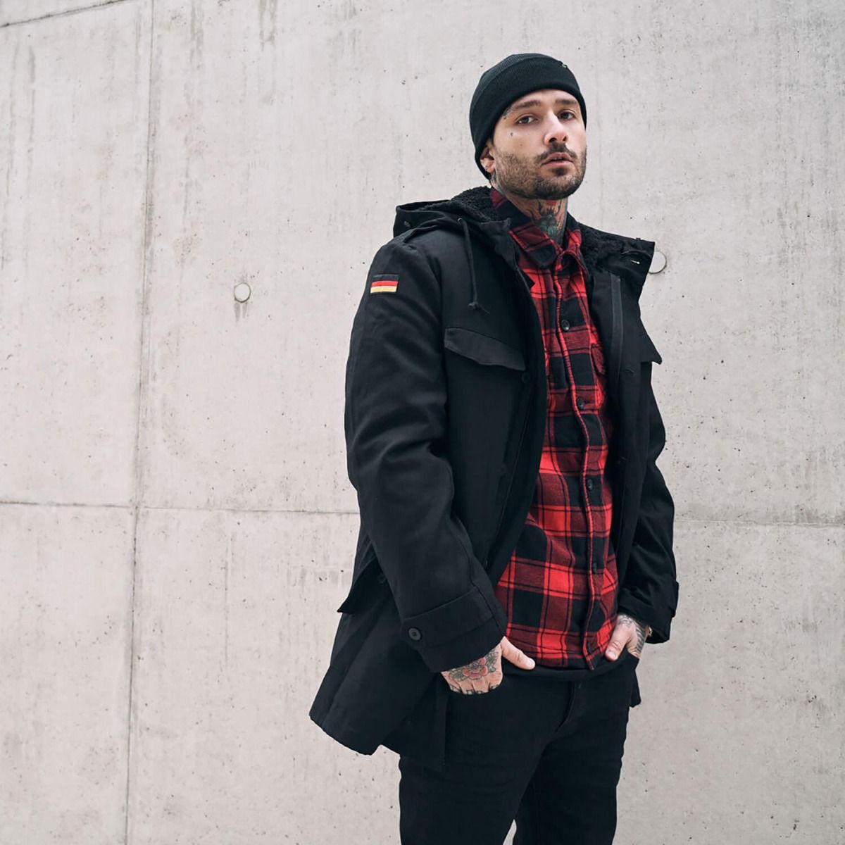 BW Parka with Flag