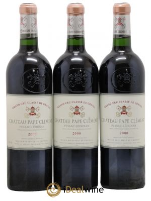 Château Pape Clément Cru Classé de Graves  2000 - Lot de 3 Bouteilles