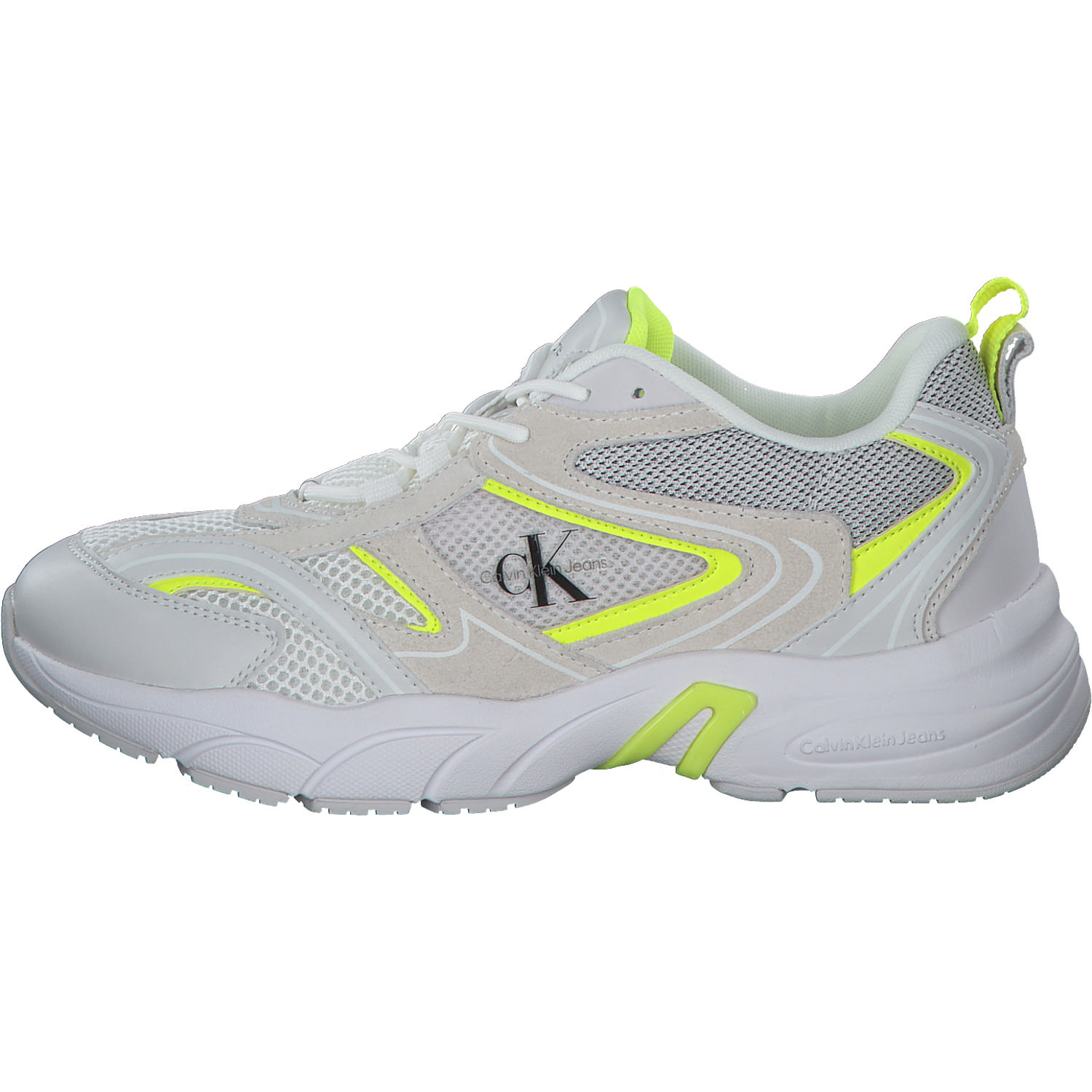 Calvin Klein YW0YW00891, Sneakers Low, Damen, Weiß (Gelb)