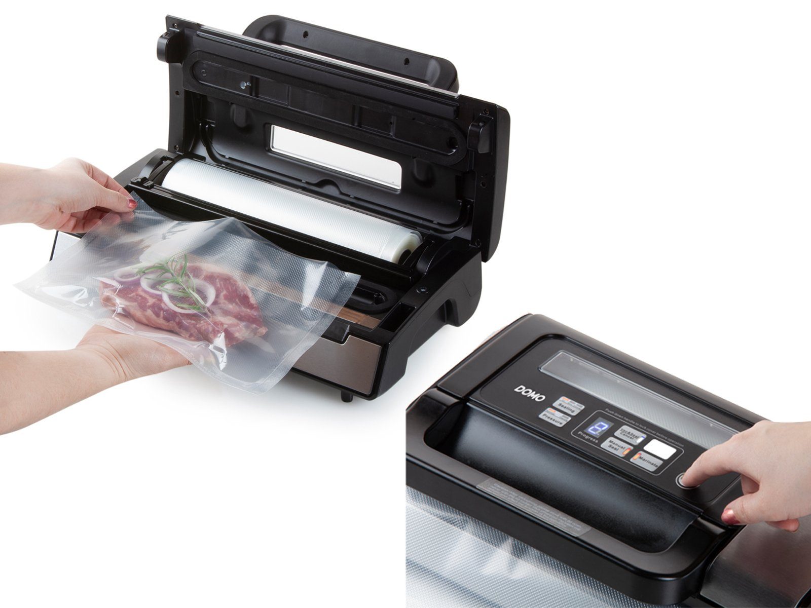 Domo Vakuumierer, 130W, Einschweiß-Gerät Foodsaver Sous Vide Lebensmittel aufbewahren