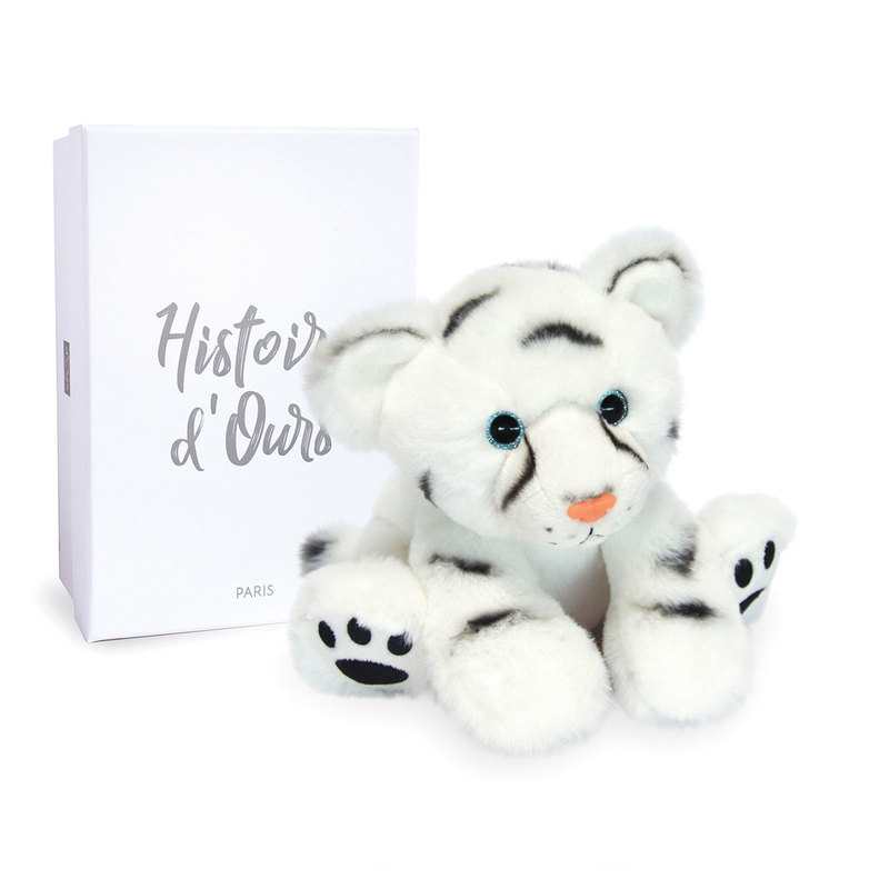 Peluche bébé tigre blanc 18 cm Histoire d’Ours