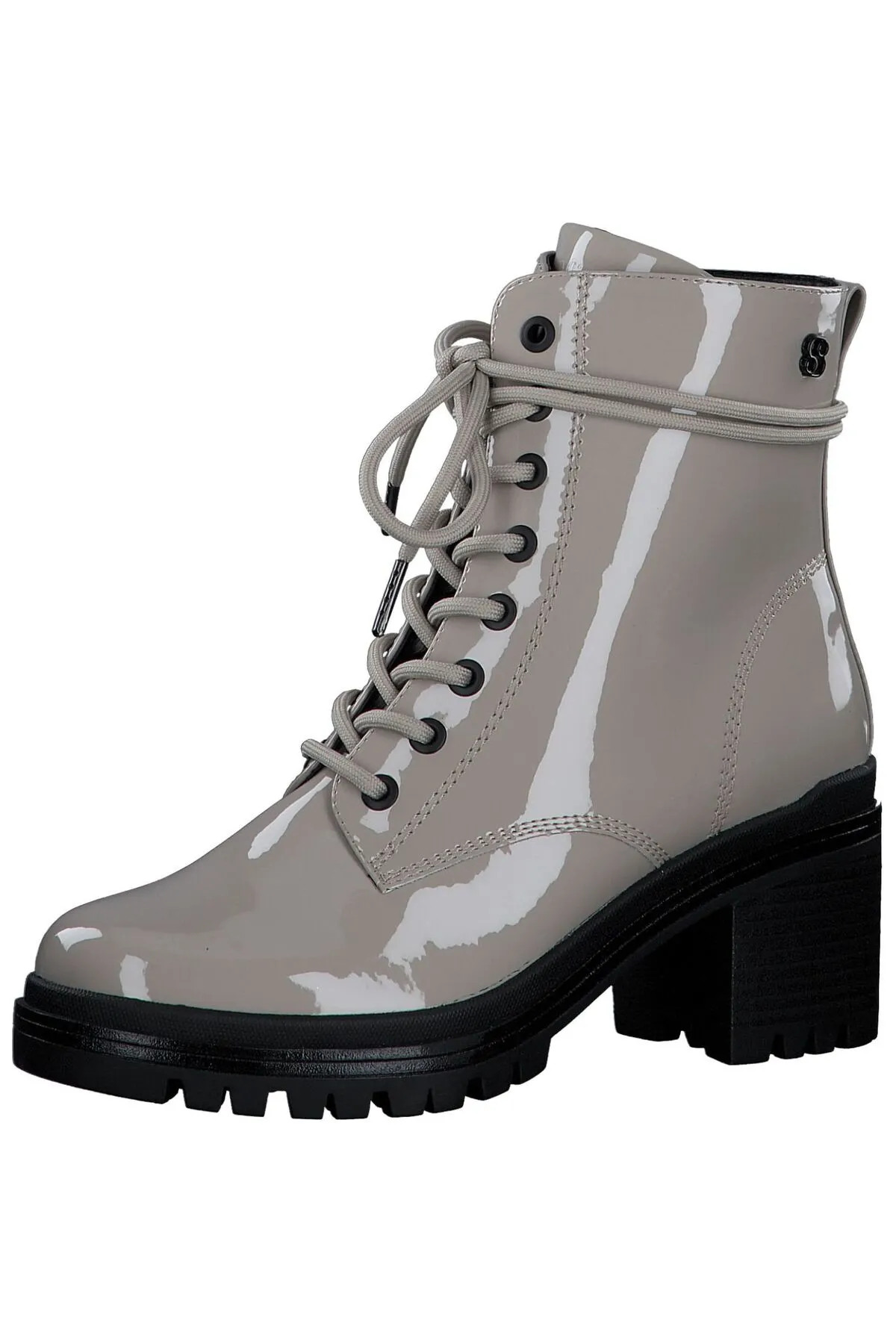s.Oliver  Stiefelette - Beige - Blockabsatz