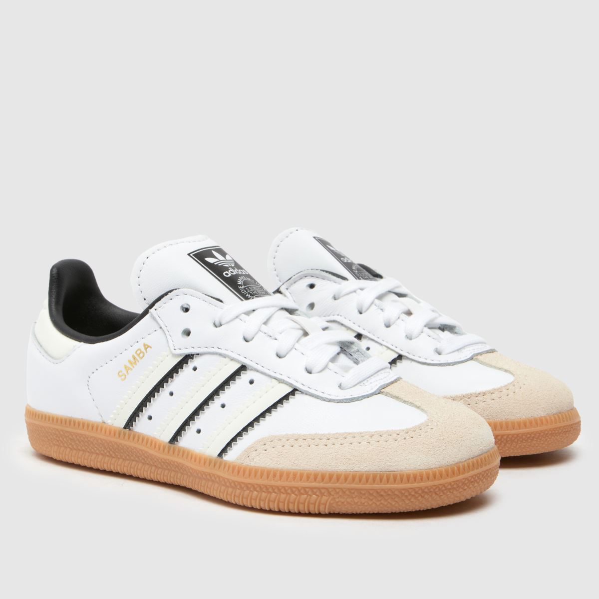 Adidas fehér multi samba és Junior edzőcipők
