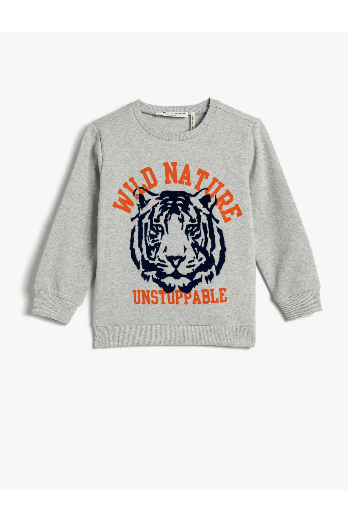 Koton  4wkb10085tk Jungen-Sweat-Grau