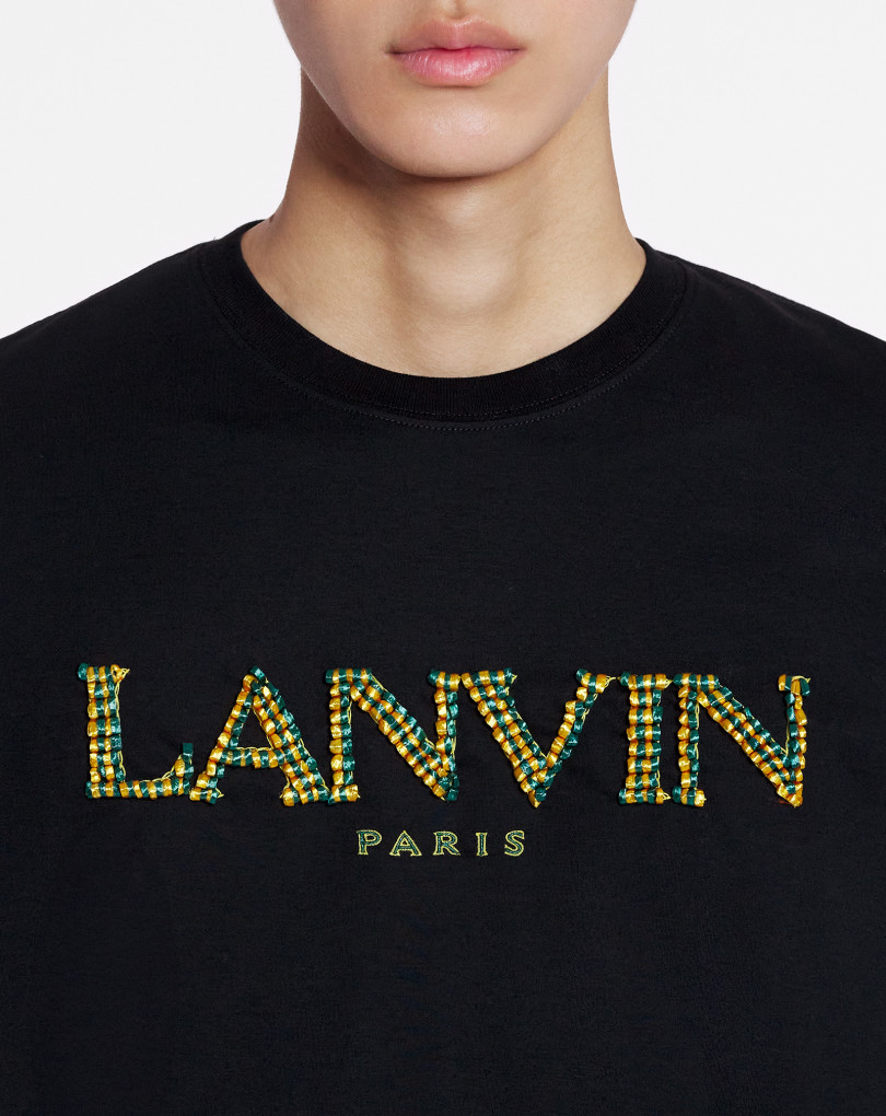 T-SHIRT CLASSIQUE BRODÉ RAPHIA LANVIN PARIS