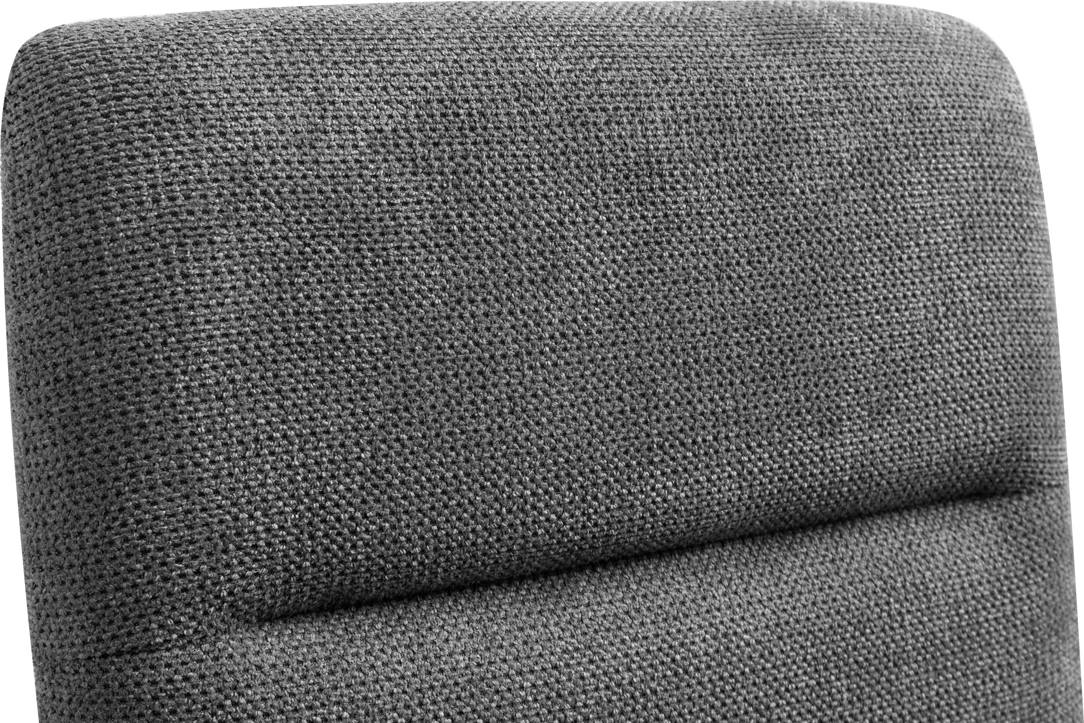 Home affaire Polsterstuhl Erin (Set, 1 St), mit Bezug aus Strukturstoff und Metallgestell