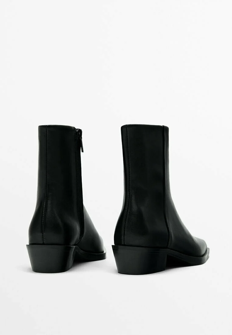 Massimo Dutti CON PUNTA CUADRADA - Botines