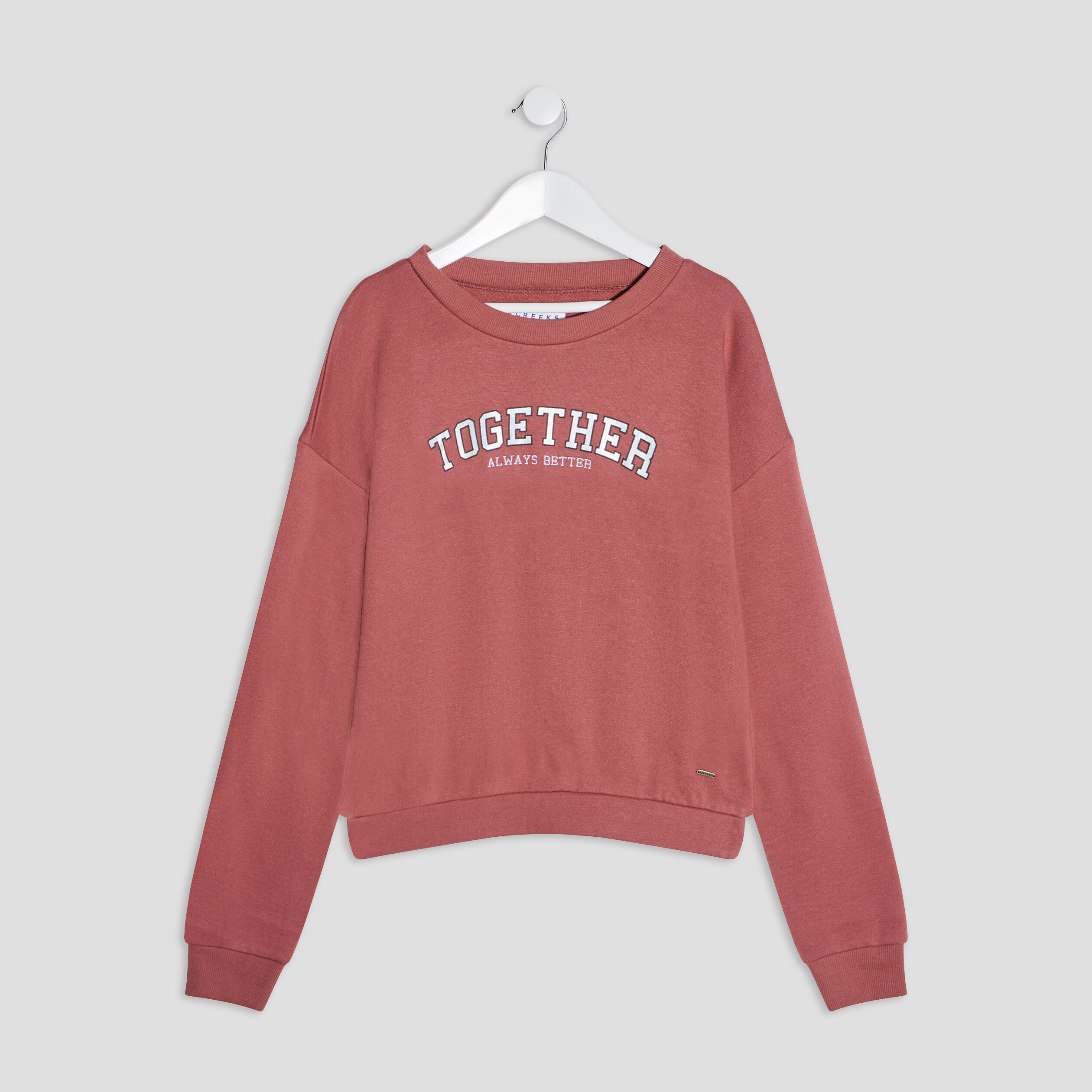 Sweat manches longues rose femme | La Halle
