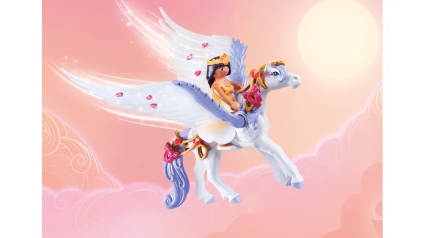 PLAYMOBIL 71361 - Princess Magic - Himmlischer Pegasus mit Regenbogen