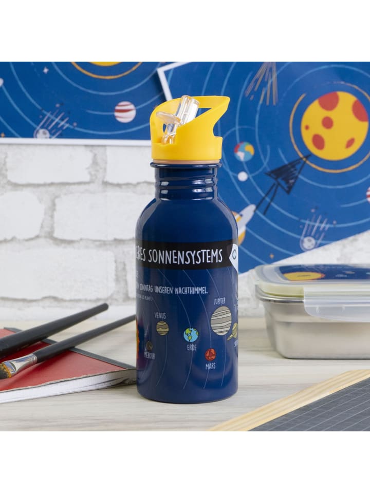 Geda Labels Trinkflasche Sonnensystem in Blau - 500ml günstig kaufen onesize