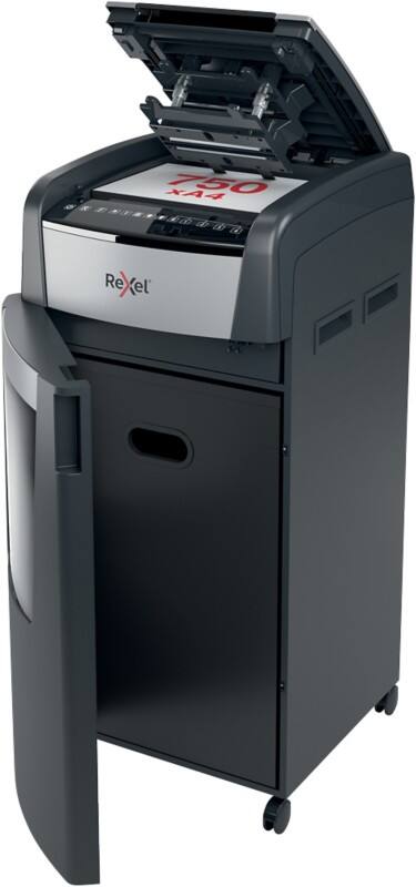 Rexel Optimum AutoFeed  750X Automatischer Aktenvernichter Partikelschnitt Sicherheitsstufe P-4 825 Blatt