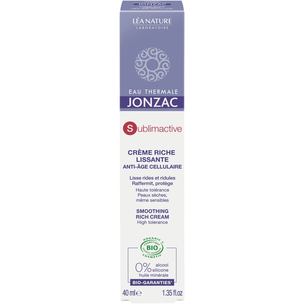 eau thermale jonzac Crème riche lissante anti-âge cellulaire Crème riche