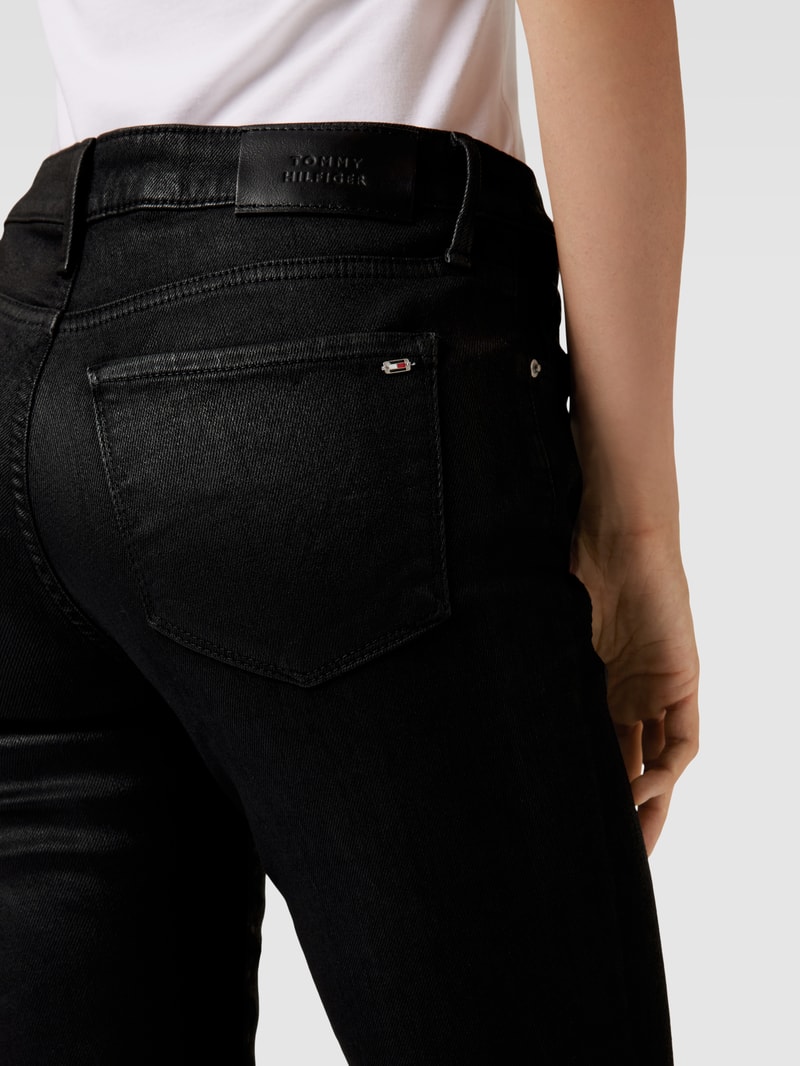 Skinny Fit Jeans mit Stretch-Anteil Modell 'FLEX COMO' in schwarz