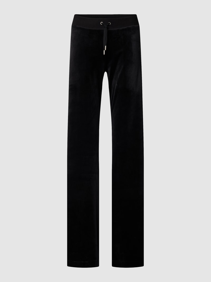 Trackpants mit ausgestelltem Schnitt Modell 'SCATTER DIAMANTE' in black