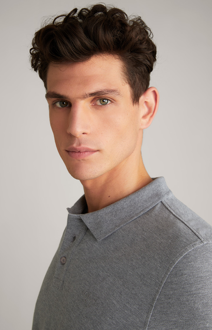 Poloshirt Beeke in Silbergrau