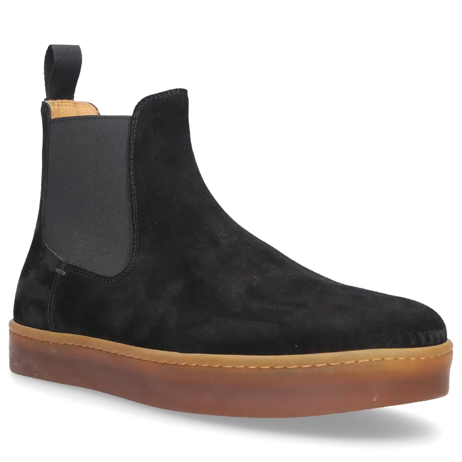 Henderson - Chelsea Boots ADAM Veloursleder - schwarz