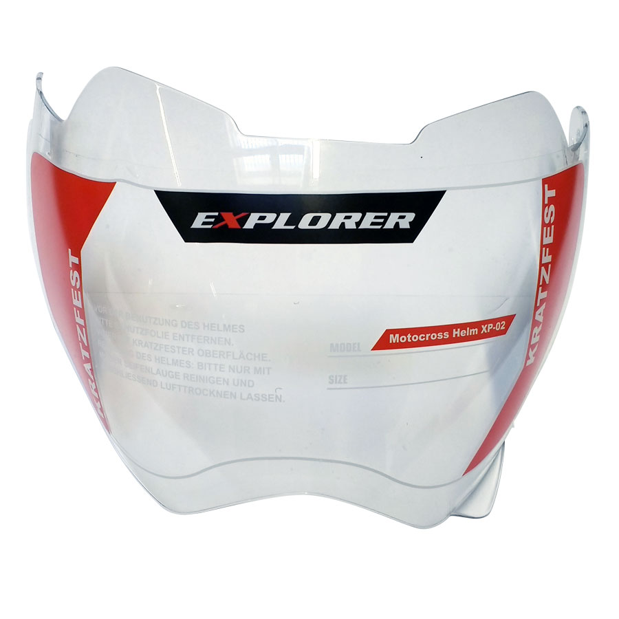Visier klar für Explorer Motorcross Helm XP-02  - ATU