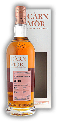 Glentauchers Càrn Mòr Strictly Limited 11 Years 2010/2021 First Fill Sherry Butt 47,5% Glentauchers Càrn Mòr Strictly Limited 11 Years 2010/2021 First Fill Sherry Butt 47,5%  Alter 10/21 - 0,7	 Liter - Vol 47,5%