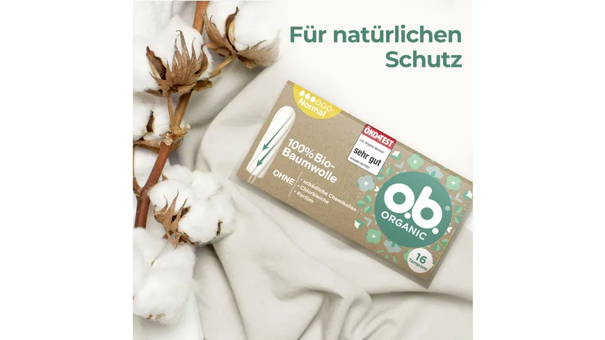 o.b. Organic Tampons Normal