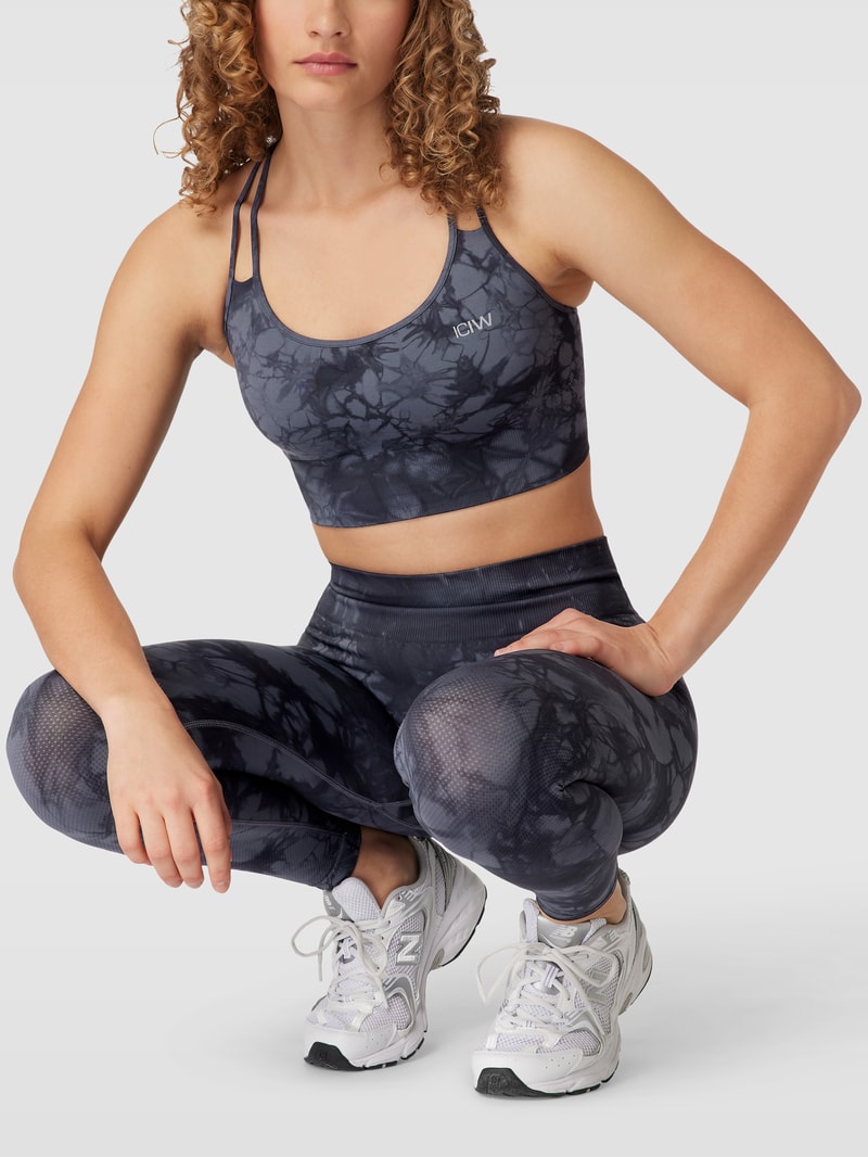 Bustier in Batik-Optik Modell 'Define Seamless Tie Dye' in dunkelblau