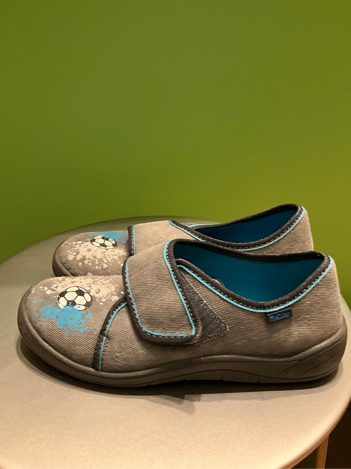 Richter Shoes Hausschuhe in Grau günstig kaufen 34